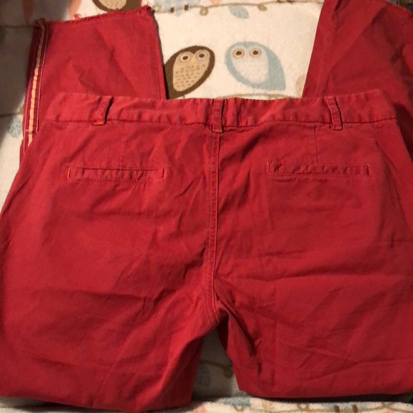 Nili Lotan Red pants Pinstripe Size 4 - Picture 6 of 8